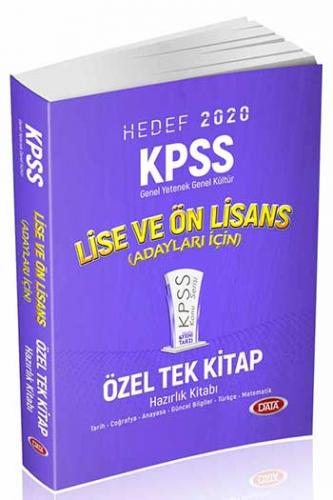 Data Yayınları 2020 KPSS Lise Ön Lisans GY GK Konu Anlatımlı Özel Tek Kitap
