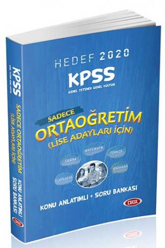 Data Yayınları 2020 KPSS Ortaöğretim Genel Yetenek Genel Kültür Konu Anlatımlı Soru Bankası