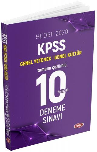 Data Yayınları 2020 KPSS Genel Yetenek Genel Kültür Tamamı Çözümlü 10 Deneme Sınavı