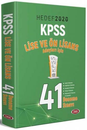 Data Yayınları 2020 KPSS Lise Ön Lisans Genel Yetenek Genel Kültür 41 Deneme Sınavı