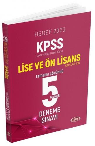 Data Yayınları 2020 KPSS Lise Ön Lisans GY-GK Tamamı Çözümlü 5 Deneme Sınavı