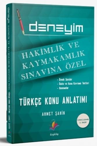 Dizgi Kitap Deneyim 2021 Hakimlik Kaymakamlık Türkçe Konu Anlatımı Ahm