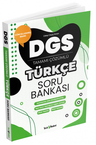 Tercih Akademi DGS Türkçe Soru Bankası Çözümlü