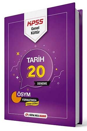 Dijital Hoca Akademi 2021 KPSS Tarih 20 Deneme Çözümlü