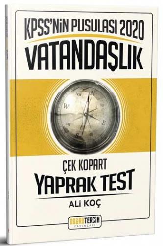 Doğru Tercih Yayınları 2020 KPSS'nin Pusulası Vatandaşlık Çek Kopart Yaprak Test