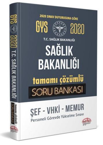 Editör Yayınları 2020 GYS Sağlık Bakanlığı Soru Bankası Çözümlü Şef-VH