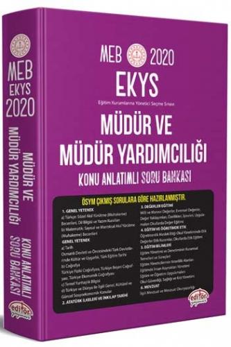 Editör Yayınları 2020 MEB EKYS Müdür ve Müdür Yardımcılığı Konu Anlatı
