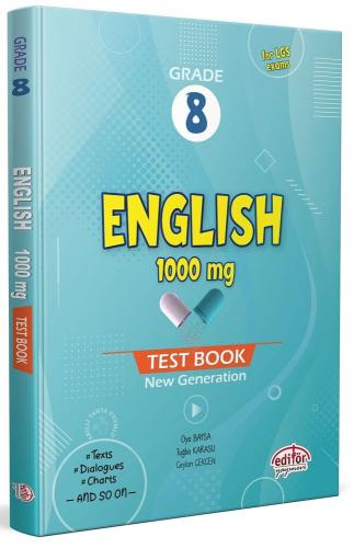 Editör Yayınları 8 Grade English 1000 mg Test Book Komisyon