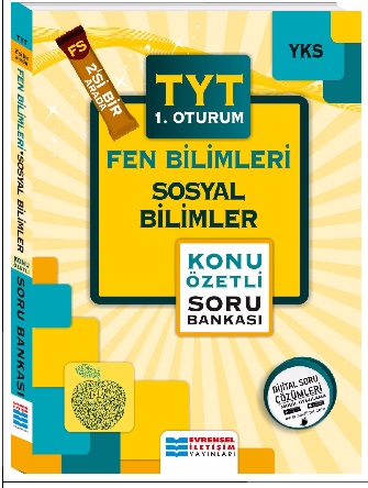 Evrensel İletişim 2'si Bir Arada YKS TYT Fen Bilimleri Sosyal Bilimler Konu Özetli Soru Bankası