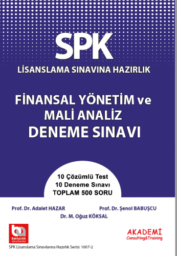 SPK - SPF Kitapları, - Akademi Eğitim Yayınları - SPK Finansal Yönetim