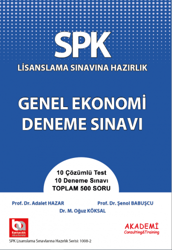 SPK Genel Ekonomi Deneme Sınavı Adalet Hazar