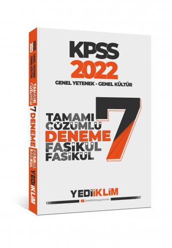 ​Yediiklim Yayınları 2022 KPSS Genel Yetenek Genel Kültür Tamamı Çözüm
