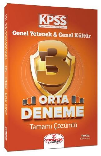 Yönerge Yayınları KPSS Genel Yetenek Genel Kültür Orta 3 Deneme Çözüml