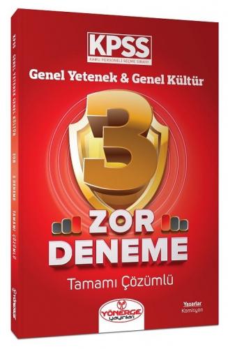 Yönerge Yayınları KPSS Genel Yetenek Genel Kültür Zor 3 Deneme Çözümlü