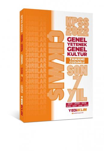 Yediiklim Yayınları 2022 KPSS GY-GK Tamamı Çözümlü Son 7 Yıl Çıkmış So