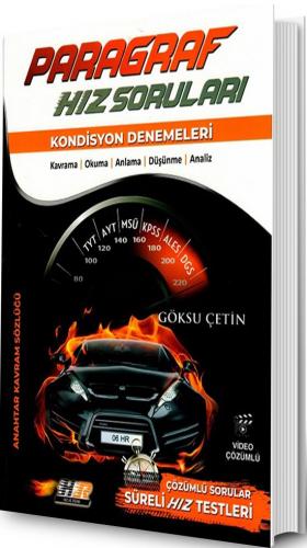 Hız ve Renk Yayınları TYT AYT Paragraf Hız Soruları Kondisyon Denemeleri