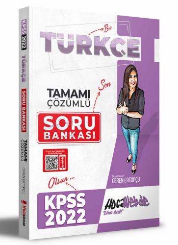 HocaWebde Yayınları 2022 KPSS Türkçe Tamamı Çözümlü Soru Bankası