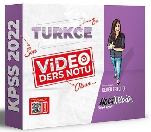 HocaWebde Yayınları 2022 KPSS Türkçe Video Ders Notu