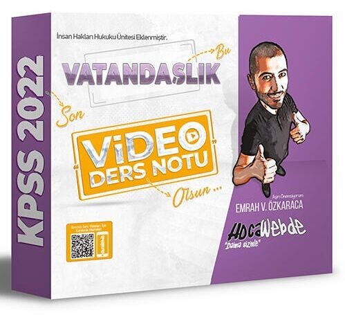 HocaWebde Yayınları 2022 KPSS Vatandaşlık Video Ders Notu