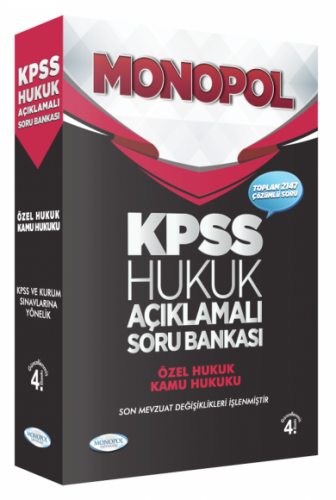 Monopol Yayinlari 2020 Kpss A Grubu Hukuk Aciklamali Soru Bankasi 25