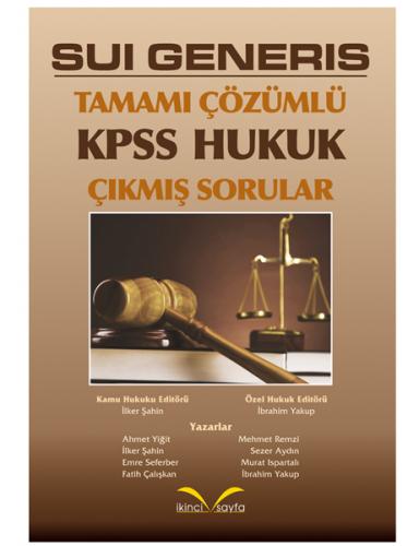 İkinci Sayfa Sui Generis KPSS Hukuk Çıkmış Sorular