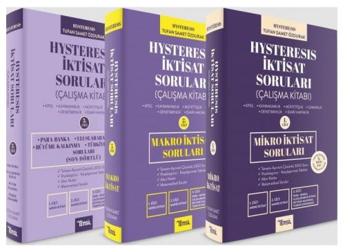 Temsil Yayınları 2021 Hysteresis İktisat Soruları 3 Cilt Set