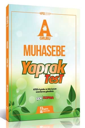 İsem KPSS A Grubu Muhasebe Çek Kopar Yaprak Test