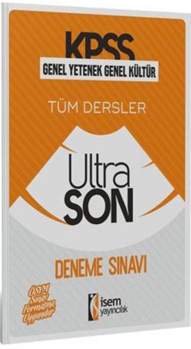 İsem Yayınları KPSS Genel Yetenek Genel Kültür Tüm Dersler UltraSon Deneme Sınavı