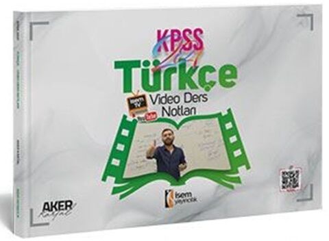 İsem Yayınları 2021 Evveliyat KPSS Genel Yetenek Türkçe Video Ders Notları