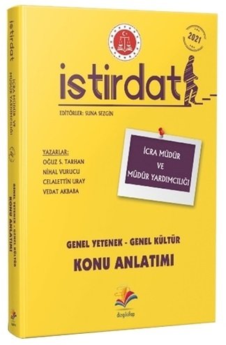 Dizgi Kitap 2021 İcra Müdür ve Yardımcılığı İstirdat Genel Yetenek Genel Kültür Konu Anlatımı