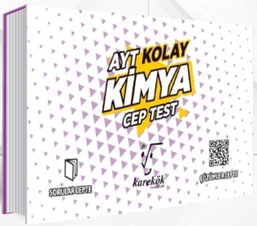 Karekök Yayınları AYT Kimya Kolay Cep Test %40 indirimli Komisyon