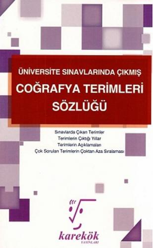 Karekök Yayınları Üniversite Sınavlarında Çıkmış Coğrafya Terimleri Sö