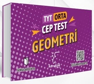 Karekök Yayınları TYT Geometri Orta Cep Test %40 indirimli Komisyon