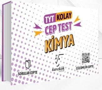 Karekök Yayınları TYT Kimya Kolay Cep Test Komisyon