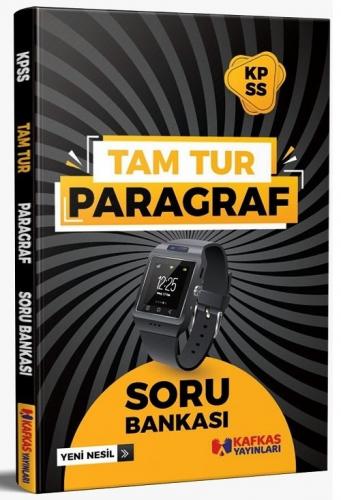 Kafkas Yayınları 2021 KPSS Paragraf Tamtur Soru Bankası