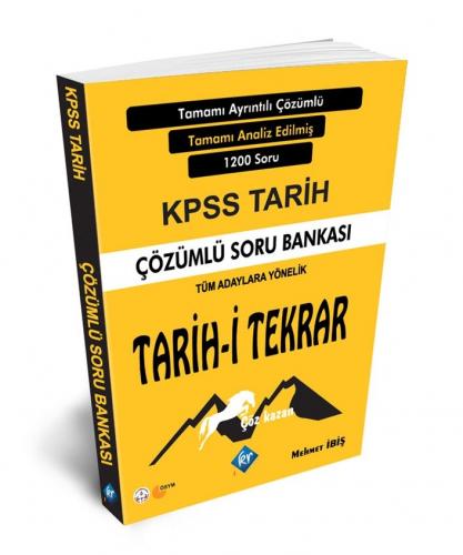 KR Akademi 2020 KPSS Tarih Tarih-i Tekrar Çözümlü Soru Bankası
