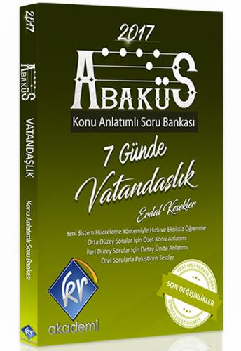 KR Akademi KPSS Abaküs Vatandaşlık Konu Anlatımlı Soru Bankası 2017
