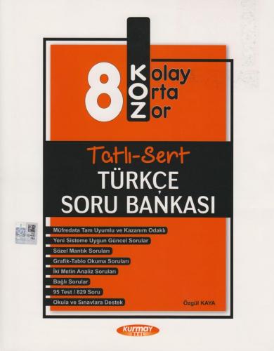 Kurmay Okul Yayınları 8. Sınıf Türkçe KOZ Tatlı Sert Soru Bankası