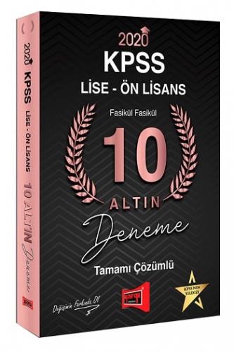 Yargı Yayınları 2020 KPSS Lise Ön Lisans 10 Altın Fasikül Fasikül Tamamı Çözümlü Deneme Sınavı