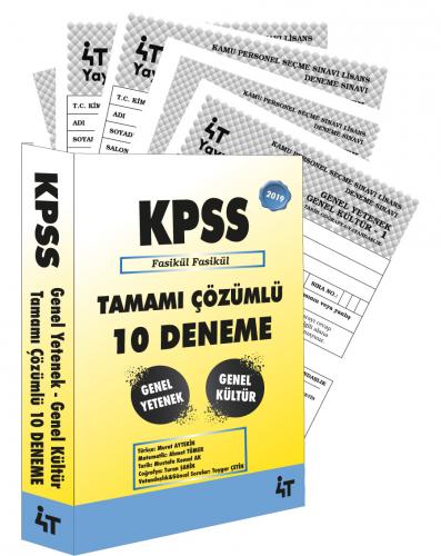 4T KPSS Genel Yetenek Genel Kültür Tamamı Çözümlü Fasikül Fasikül 10 Deneme 2019