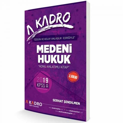 KAMPANYALI KPSS A Grubu Medeni Hukuk Konu Anlatımlı 3 baskı - 2019