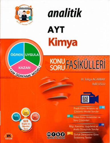 Merkez Yayınları AYT Kimya Analitik Konu Soru Fasikülleri Komisyon