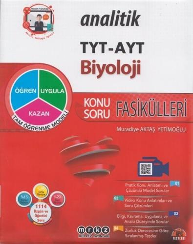 Merkez Yayınları TYT AYT Analitik Biyoloji Konu Soru Fasikülleri Murad