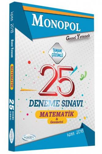 Monopol KPSS Matematik Geometri Tamamı Çözümlü 25 Deneme 2018