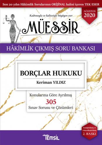 MÜESSİR Borçlar Hukuku Adli-İdari Hakimlik Çıkmış Soru Bankası ve Çözümleri