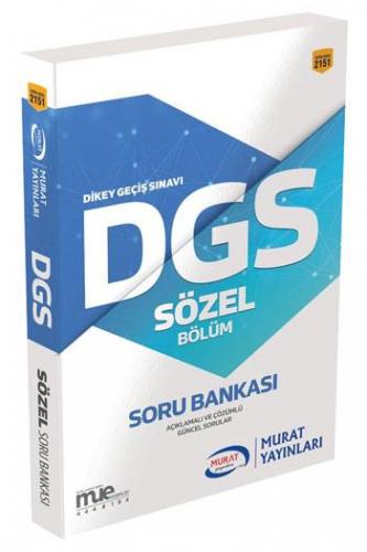 Murat Eğitim DGS Sözel Bölüm Soru Bankası 2151