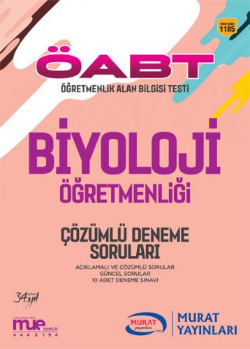 Murat Eğitim KPSS ÖABT Biyoloji Öğretmenliği Çözümlü Deneme Soruları
