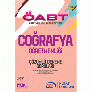 Murat Egitim Kpss Oabt Cografya Ogretmenligi Cozumlu 10 Deneme Sorular