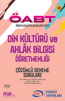 Murat Egitim Kpss Oabt Din Kulturu Ve Ahlak Bilgisi Ogretmenligi Cozum