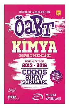 Murat Eğitim KPSS ÖABT Kimya Öğretmenliği Son 4 Yılın Çıkmış Sınav Soruları 2017 - 1417